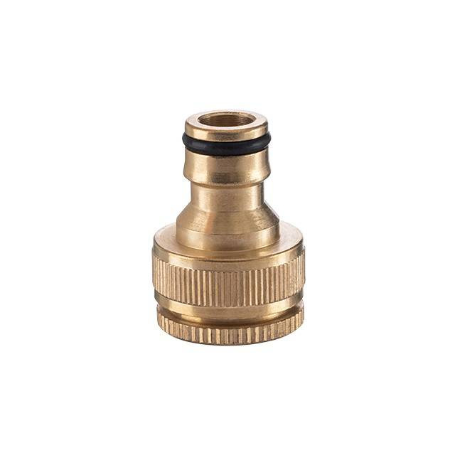 Адаптер латунний на конектор 1/2" із внутрішньою різьбою 1/2" та 3/4" STORM INTERTOOL GE-1210-GE-1210