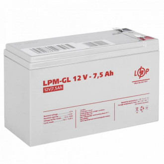 Акумулятор гелевий LPM-GL 12V - 7.5 Ah