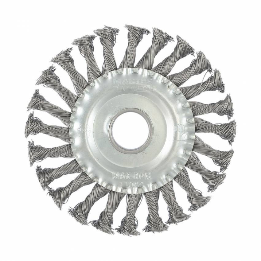 MasterTool Щітка дискова із плетеного дроту D125*22,2 мм, Арт.: 19-9012-19-9012