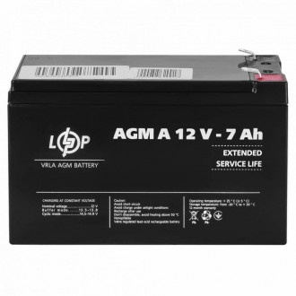 Акумулятор для сигналізації AGM А 12V - 7 Ah-[articul]