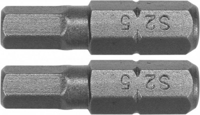 Насадка викрутка YATO: &quot;HEX&quot; H5 x 25 мм, HEX 1/4&quot;, AISI S2, 2 шт-[articul]