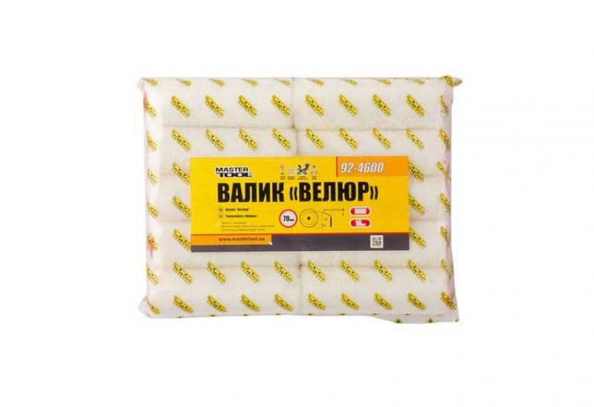 MasterTool Мінивалік Велюр 15/70/4 мм 6 мм, Арт.: 92-4600-92-4600