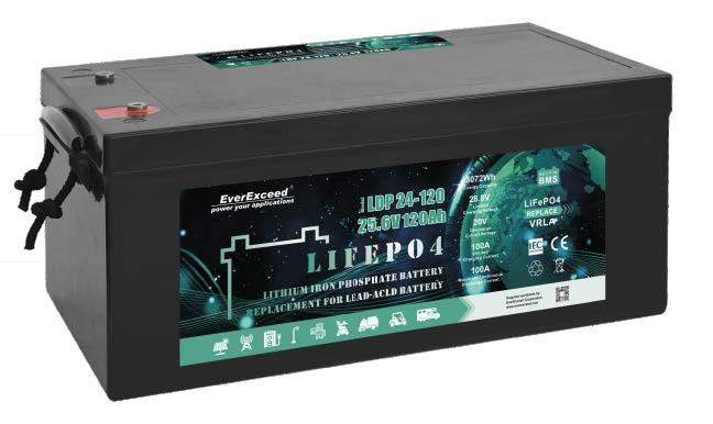 37150 Аккумуляторна батарея EVEREXCEED LiFePO4 24V 100Ah 4000 циклів-37150