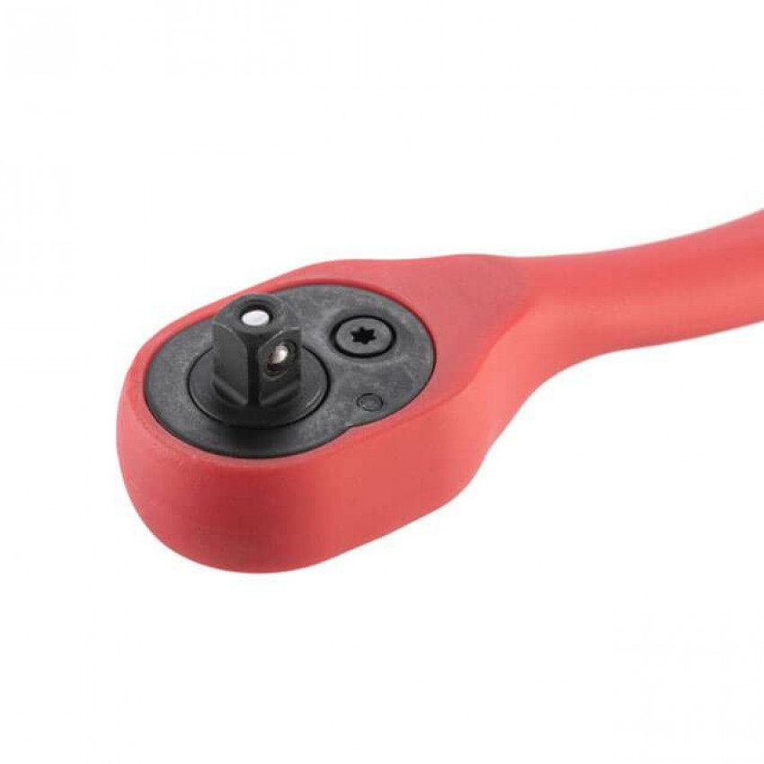 Рукоятка із храповим механізмом на 72 зуба 1/4" вигнута Cr-v(Professional) INTERTOOL HT-2107-HT-2107