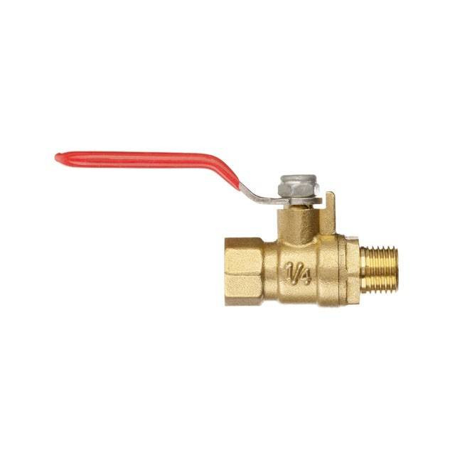 Кран кульовий повітряний, латунь, внутрішня різьба 1/4" - зовнішня різьба 1/4", STORM INTERTOOL PT-1883-PT-1883