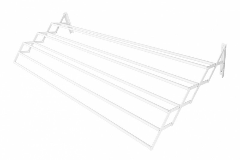 Сушарка для одягу розкладна ГОСПОДАР 1000 мм 8 перекладин біла 92-1718-92-1718