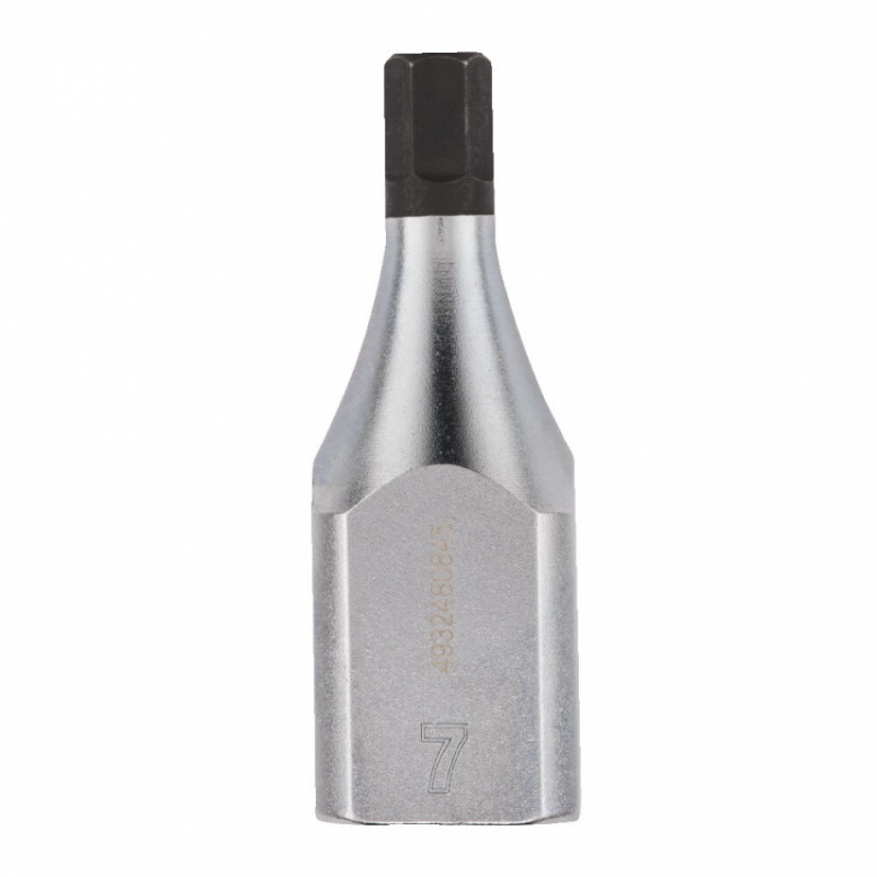 Головка торцева хромована ½” MILWAUKEE з бітою Hex, 7мм-4932480845