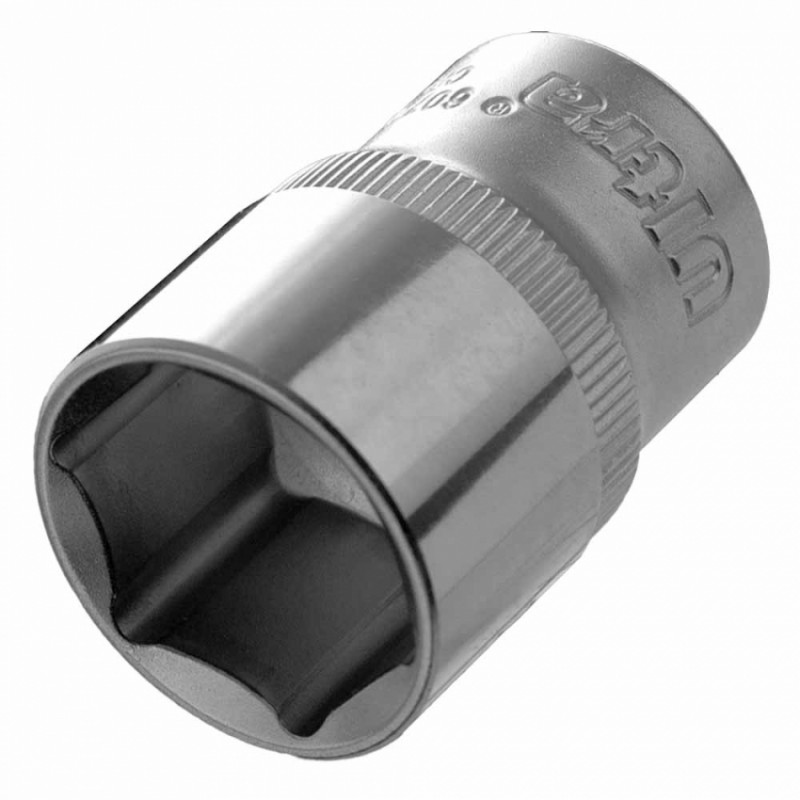 Насадка шестигранна коротка 1/2" 21мм CrV ULTRA (6070212)-6070212