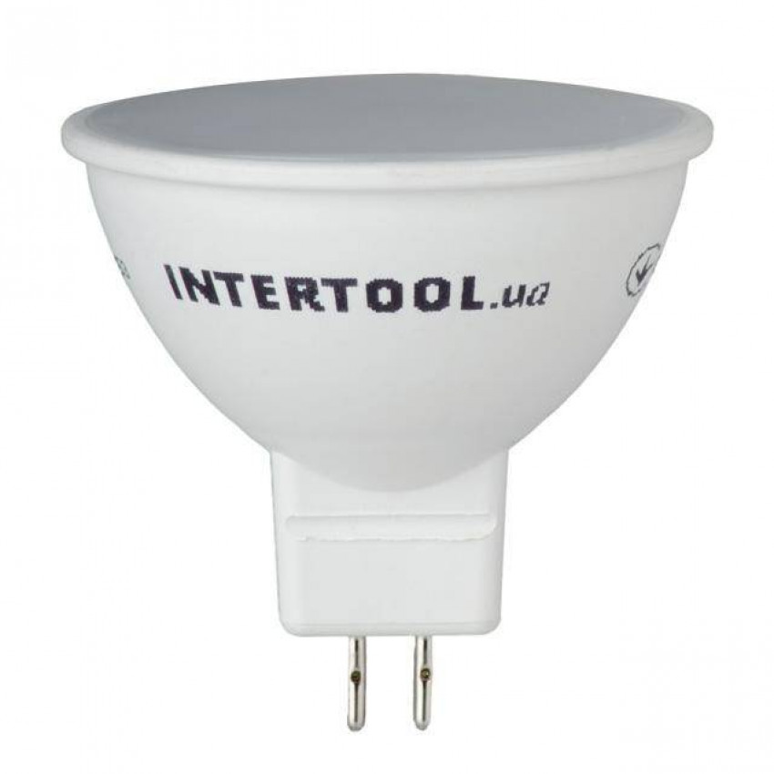 Світлодіодна лампа LED 5 Вт, GU5.3, 220 В INTERTOOL LL-0202-LL-0202