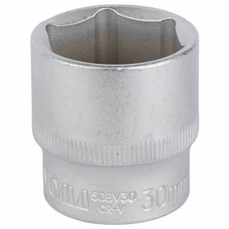 Насадка шестигранна коротка 1/2&quot; 30мм CrV mid Sigma (6071301)-[articul]