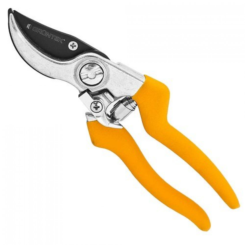 Секатор GRUNTEK Gerfalke жовтий 210 мм з наковаленкою-295108226