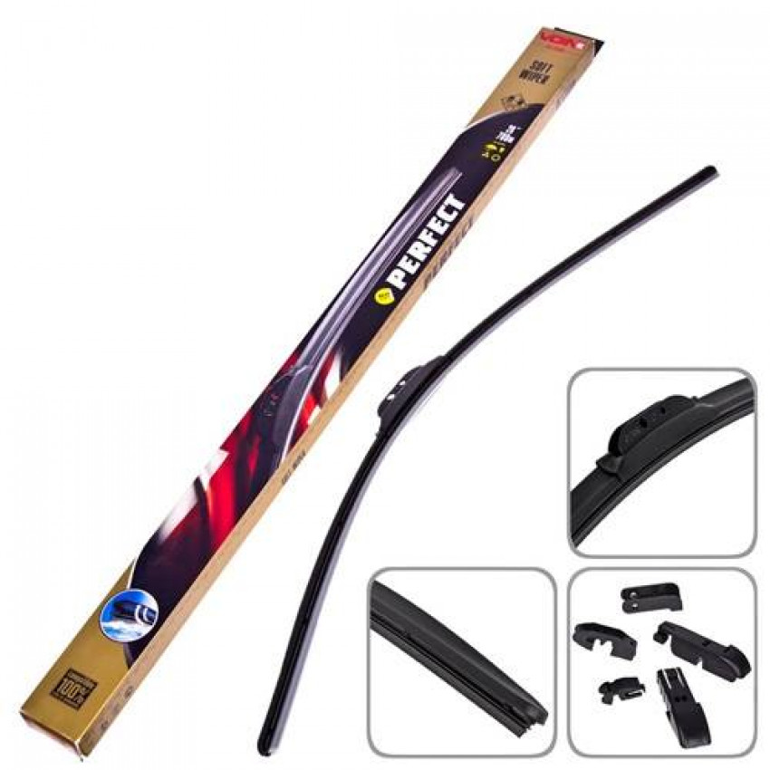 Щітки склоочисника VOIN-805-28 безкаркасні VOIN-28"-700 мм (TPNS4-FW-28") PERFECT-V-SW28-700(10/50)