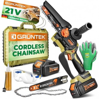 Міні-пила акумуляторна GRUNTEK Li-Ion 21V 2Ah-[articul]