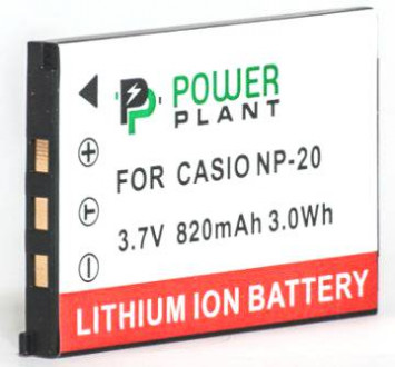 Акумулятор PowerPlant Casio NP-20 820mAh-[articul]