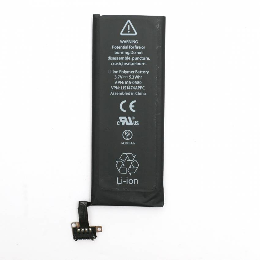 Акумулятор PowerPlant Apple iPhone 4S (616-0580) 1430mAh-DV00DV6333
