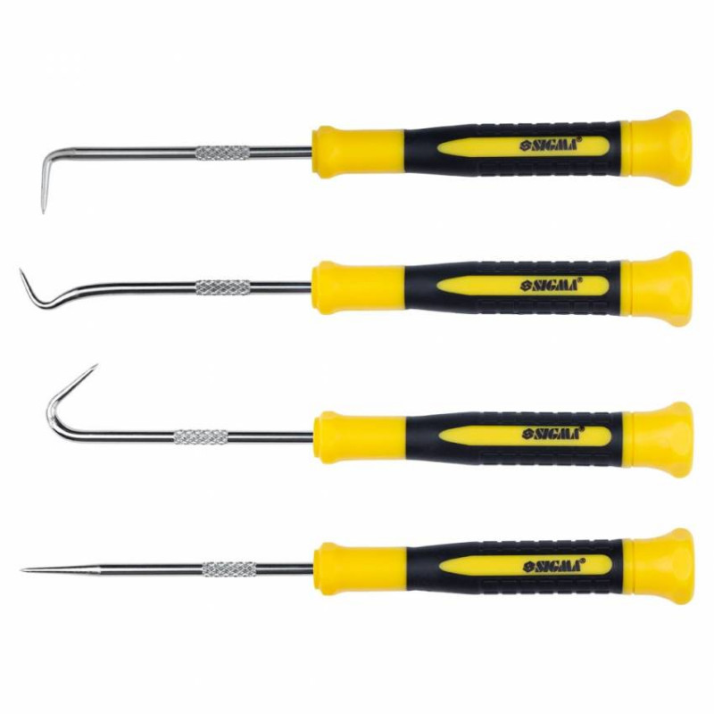 Набір гачків для слюсарних робіт 4шт Sigma (4003411)-4003411