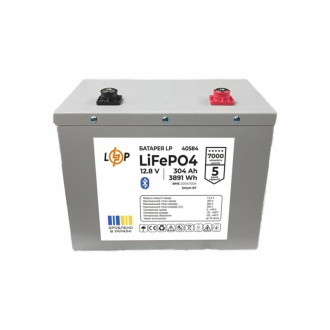 Акумулятор LP LiFePO4 12,8V - 304 Ah (3891Wh) (BMS 200A/100А) Метал Smart BT-[articul]