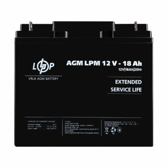 Розпродаж Акумулятор AGM LPM 12V - 18 Ah-[articul]