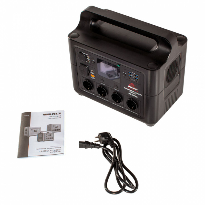 Портативна зарядна станція Vitals Professional PS 1800qc-195187