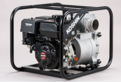 Мотопомпа Koshin для брудної води KTZ-100S, 100х100мм, K420,  7,2кВт/9,8к.с. (3600об./хв.), 420см3-[articul]