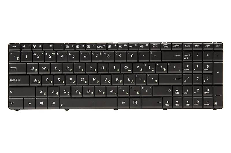 Клавіатура для ноутбука ASUS A52, K52, X54 (N53 version) чорний, чорний кадр-KB311682