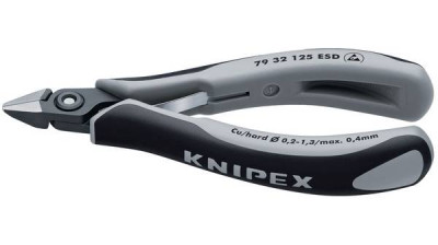 Прецизійні кусачки бокові для електроніки KNIPEX 79 32 125 ESD-[articul]