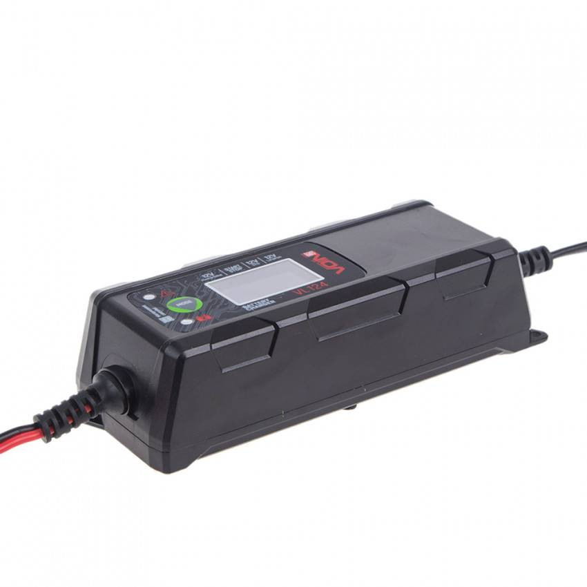 Зарядний пристрій VOIN VL-124 12V/4A/3-120AHR/LCD/Iмпульсний-VL-124