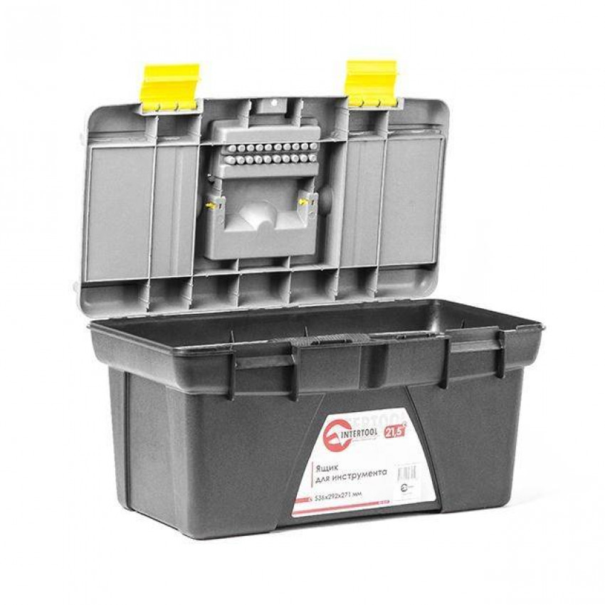 Ящик для інструментів 21.5" 536*292*271мм INTERTOOL BX-0321-BX-0321