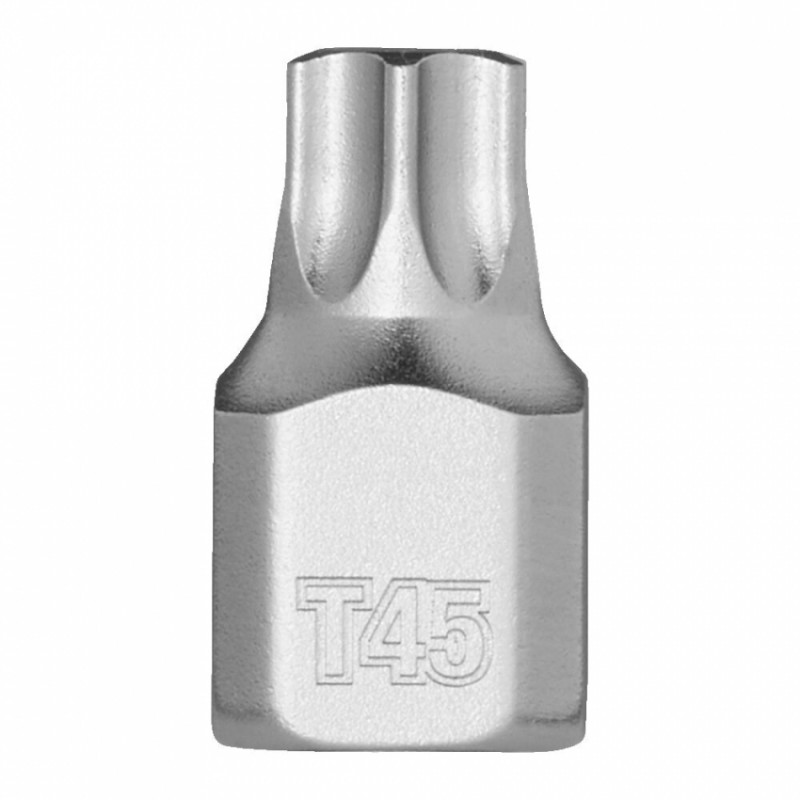 Головка торцева хромована 1/4'' MILWAUKEE укорочена з бітою Torx, T45-4932500470