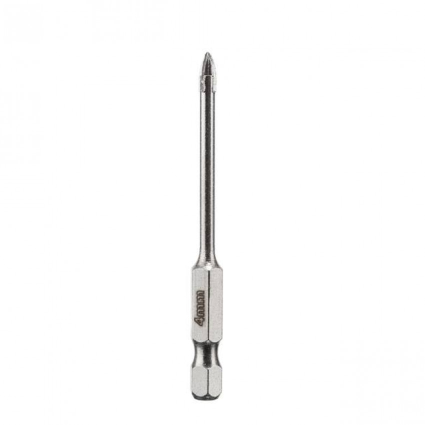 Свердло по склу та кераміці 4 мм, HEX 1/4" (6.35 мм) INTERTOOL SD-0284-SD-0284