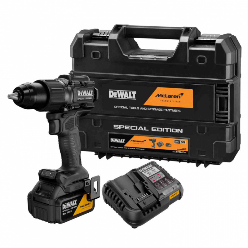 Дриль-шурупокрут ударний McLaren F1 TEAM SPECIAL EDITION DeWALT DCD86MP1T-DCD86MP1T
