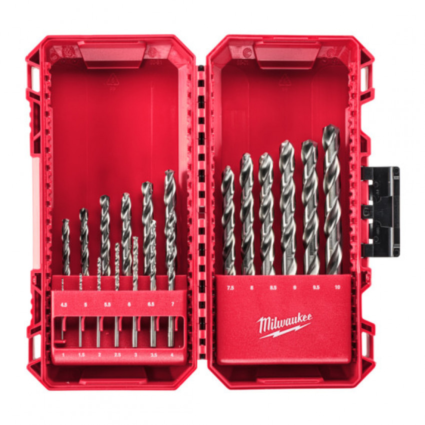 Набір свердл по металу PACKOUT THUNDERWEB HSS-G MILWAUKEE, (19шт)-4932493869