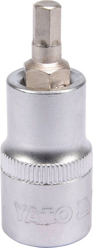 Головка торцева із квадр. 1/2" YATO з викруткою. 6-гран. вставкою, М6, l = 55 мм [40/240], шт-YT-04382