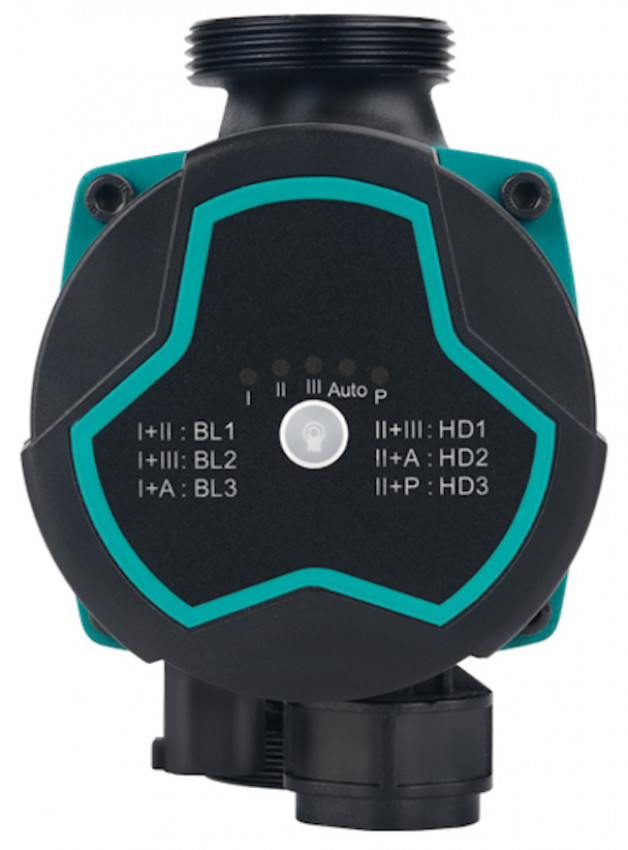Насос циркуляційний енергозберігаючий 5-60Вт Hmax 8м Qmax 63л/хв Ø1½" 130мм + гайки Ø1" AQUATICA GPA25-8/130 III (774062)-774062