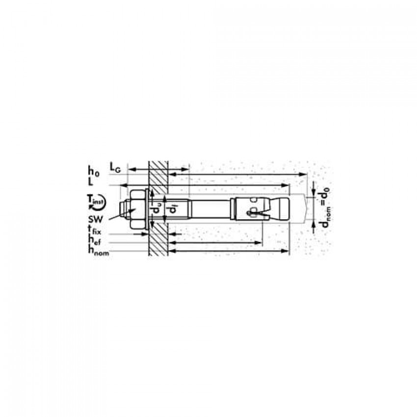 Анкер-болт m2 8х85/15 Mungo 3200885-3200885