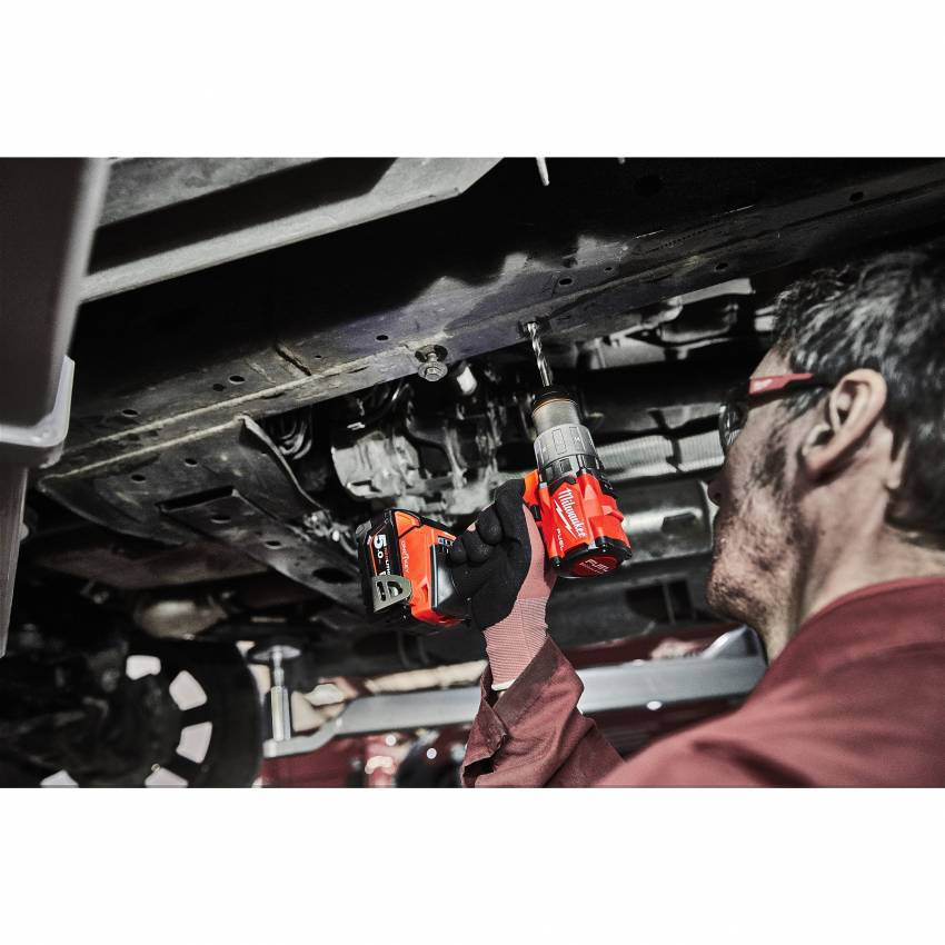 Дриль-шуруповерт акумуляторний MILWAUKEE, M18 ONEDD2-502X, 135Нм (заряд.пр., 2акум. Х5Ач, HDкейс)-4933464525