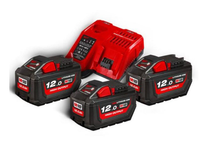 Акумулятор Li-Ion M18 HNRG-123 (НВ12 3шт; з/у M12-18FC)-4933471365