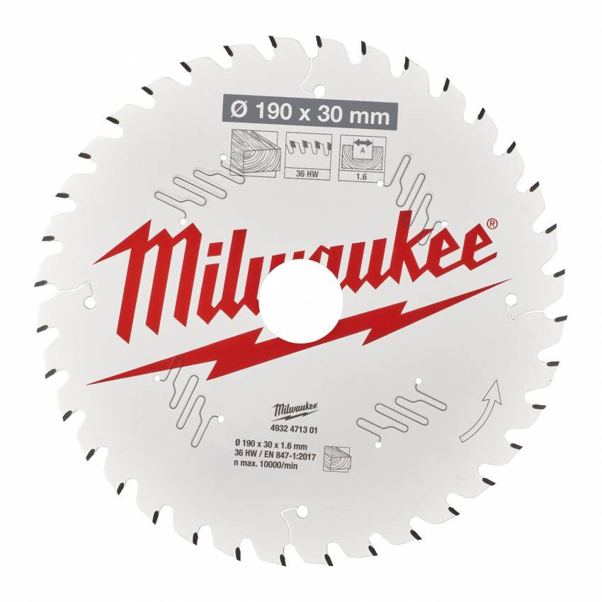 Диск пиляльний MILWAUKEE, Ø165х20х1,8мм, 24 зуб. 1-4932399909