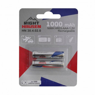 Акумуляторна батарея RIGHT HAUSEN HR03/AAA Ni-MH, 1000 mAh-[articul]