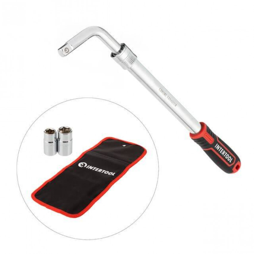 Ключ балонний телескопічний 1/2 ", 17/19, 21 / 23мм, Cr-V, чохол, STORM INTERTOOL HT-1601-HT-1601