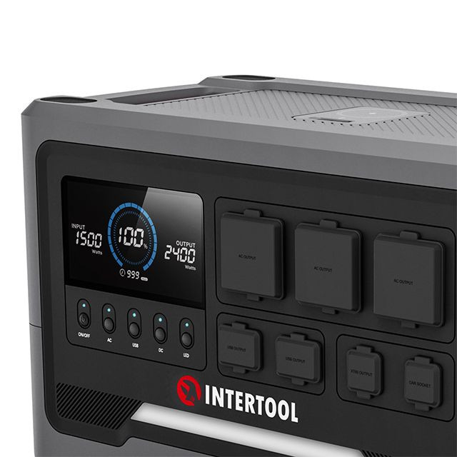 Станція зарядна портативна 2,4 кВт, 2048 Втг, LiFePO4, бездротова зарядка, знімний повербанк, STORM INTERTOOL WT-7013-WT-7013