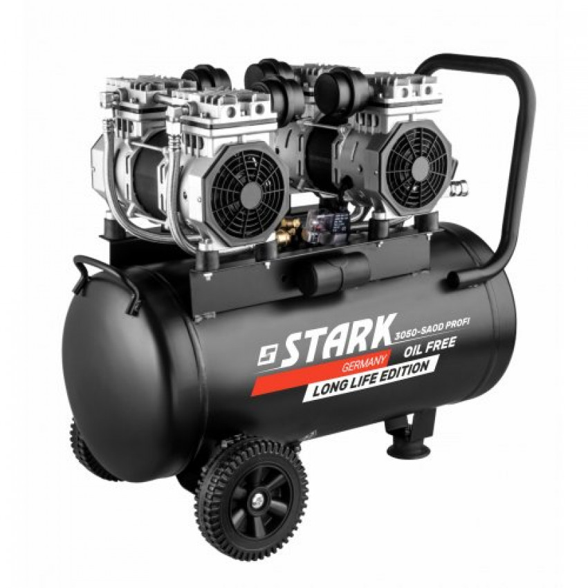 Компресор поршневий безмасляний STARK 3050-SAOD Profi 50 л-300030055