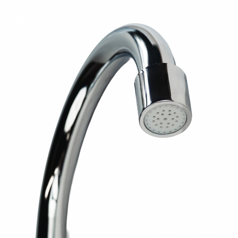 Кран-водонагрівач проточний s96 3.3кВт для кухні вилив вухо на гайці з дисплеєм і термостатом AQUATICA (9796113)-9796113