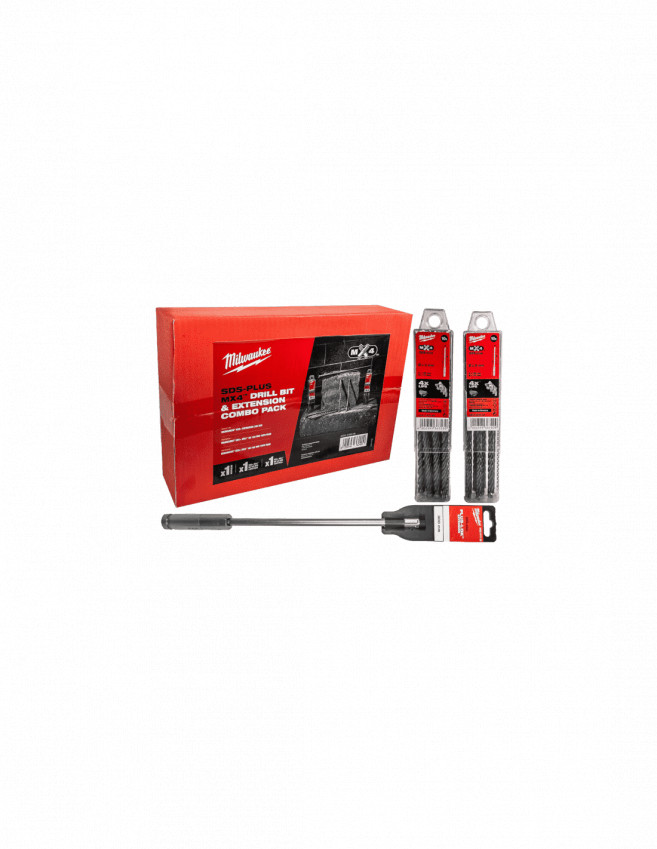 Набір бурів SDS-PLUS MX4 MILWAUKEE + подовжувач-4932478958