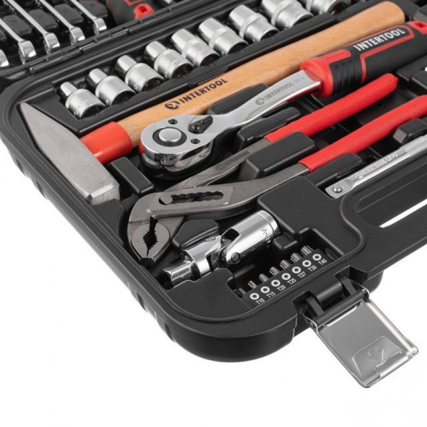 Набір інструментів 56 од., STORM, 1/2", 1/4", Cr-V INTERTOOL ET-8056-ET-8056