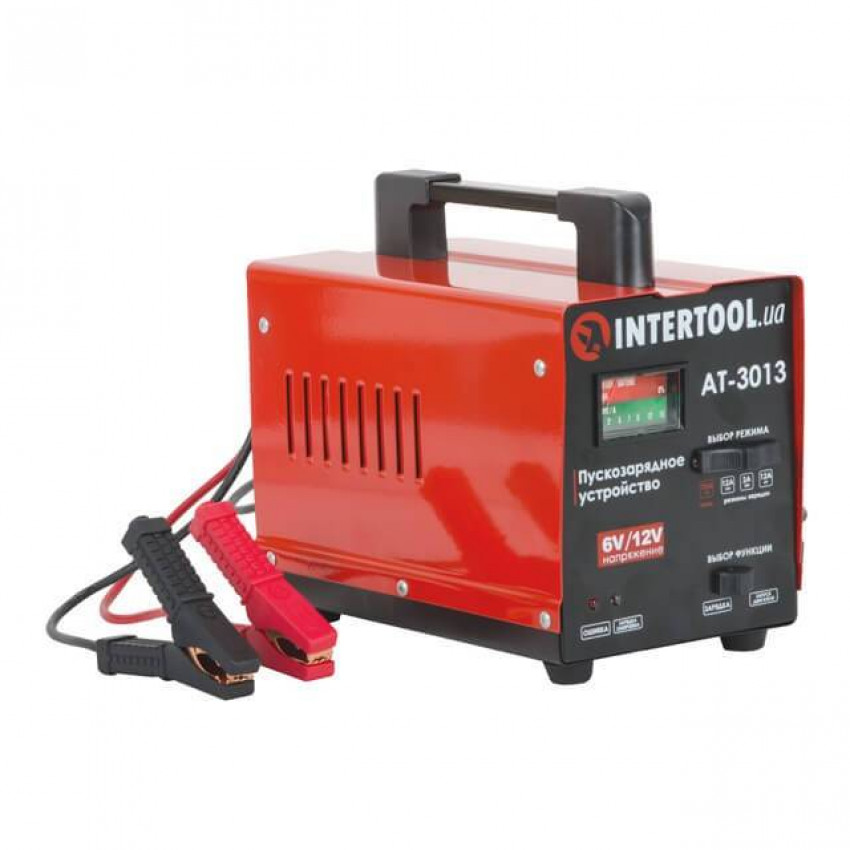 Пристрій пускозарядний 6/12 В, 70 А, 140 Вт, до 100 Аг INTERTOOL AT-3013-AT-3013