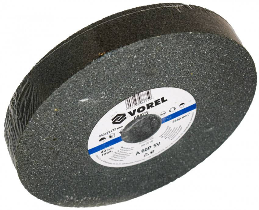 Круг для точилки VOREL 200x32x32мм-008875