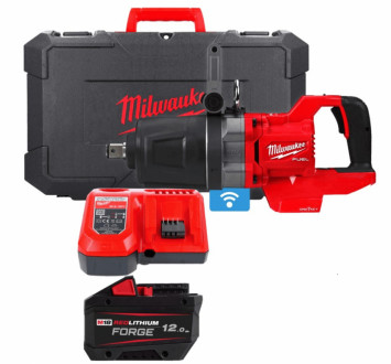Гайкокрут високомоментний 1'' (2711 Нм) MILWAUKEE M18 FUEL ONEFHIWF1DS-121C (+ заряд.пристрій, акум., HD кейс) FORGE™-[articul]