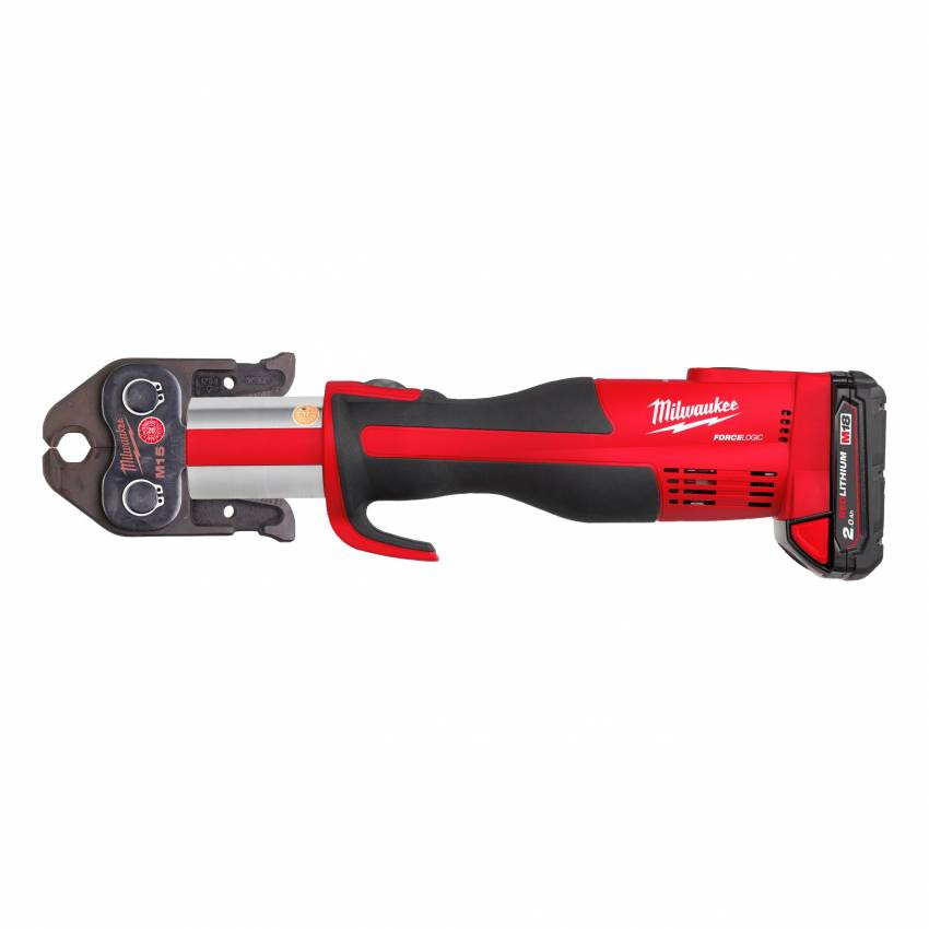 Обжимник гідравлічний акумуляторний для труб MILWAUKEE M18 BLHPT-202C ( зарядний пристрій, 2 акум.X M18 B2 (2Ач)-4933451132