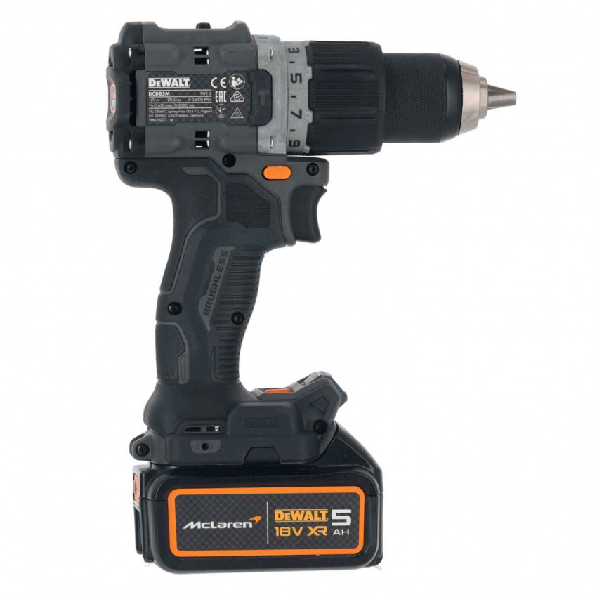 Дриль-шурупокрут ударний McLaren F1 TEAM LIMITED EDITION DeWALT DCD85MP2T-DCD85MP2T